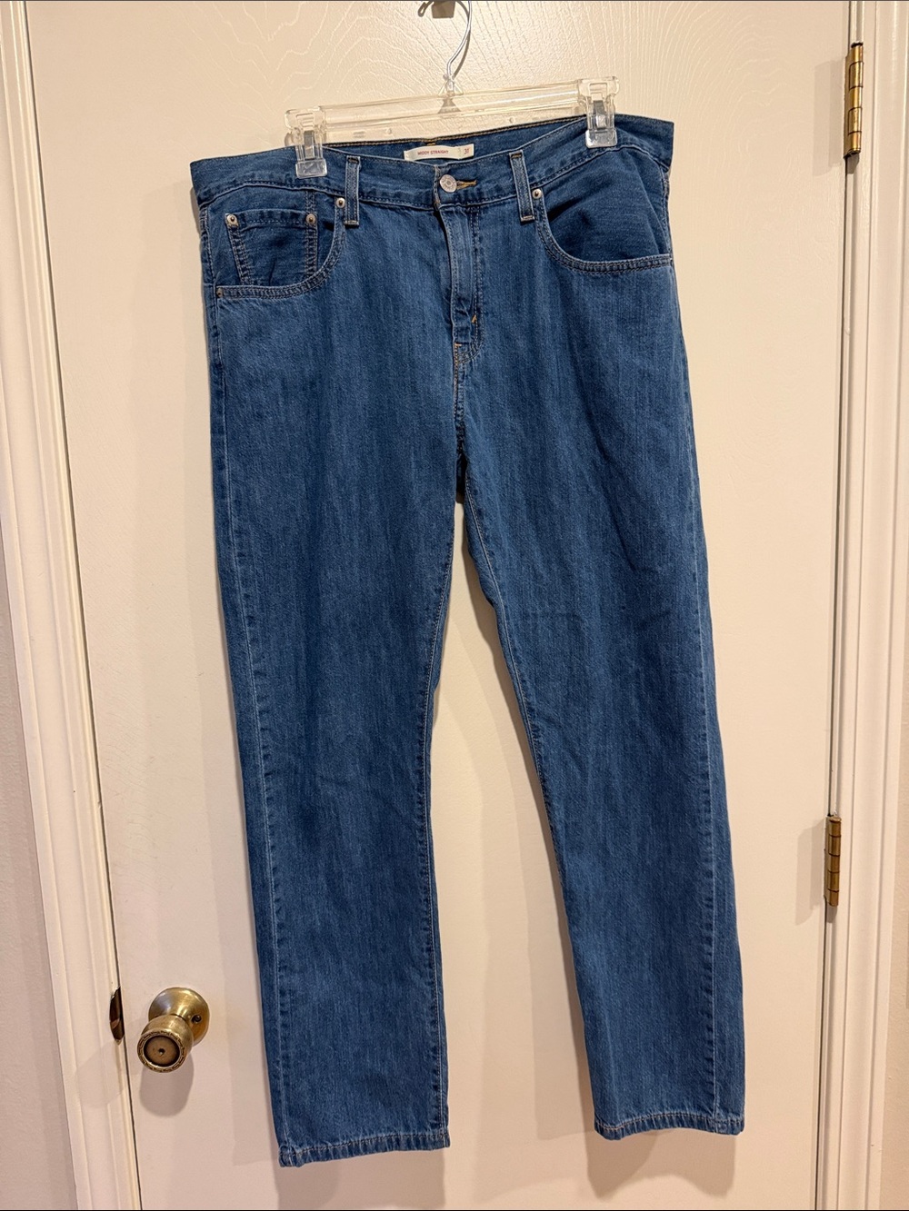 Levi's Straight-Leg Jeans in Blue Denim